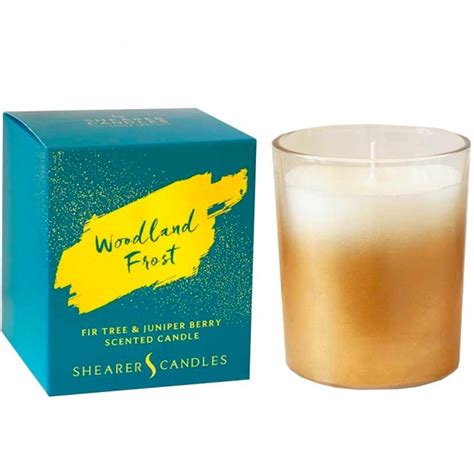 Unwind and Relax in the Serene Glow of the Magical Frost Kissed Woodland Candle